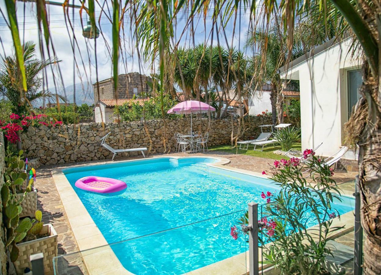 Villa Manzella Piscina Privata Cinisi Kültér fotó